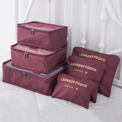 6P/Wine/Travel Luggage Bag/Assistant/Travel/Trunk/Clear Up