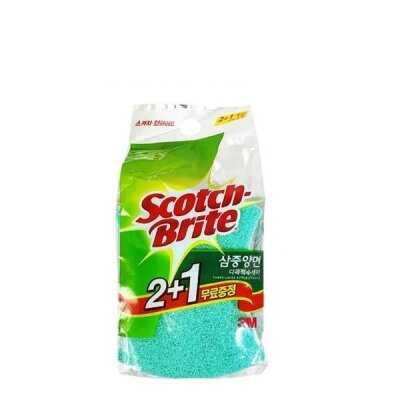 3m 스카치 항균 삼중양면 다목적 수세미 Md-100db 2+1
