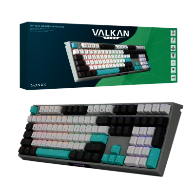 녹스 Valkan 게이밍 키보드 기계식 Led Rgb
