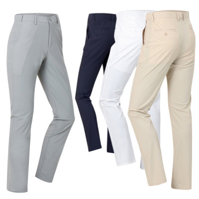 Banded/Spandex/Men/Casual/Golf Pants/Men/Pants/Spandex/Comfortable/White