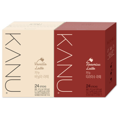 KANU Vanilla Latte 24T + Tiramisu Latte 24T