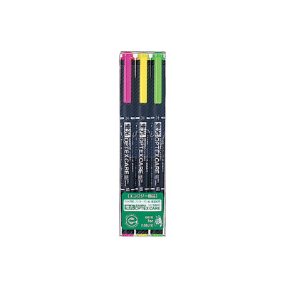 ZEBRAOPTEXHighlighters3 ColorsSetFor OfficeSchool Supply