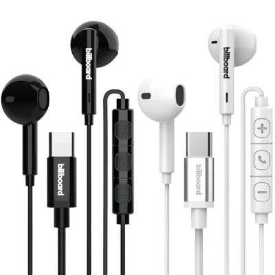 Billboard/BL-TE001/Type-C/Wired/Earphones/Earset/High Quality Sound/Microphone/Smartphone/Mid Low To