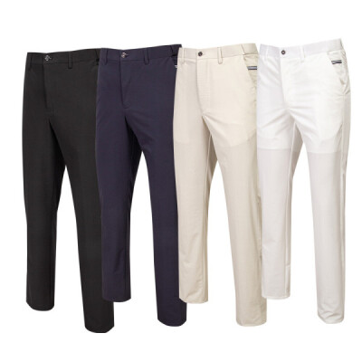 Spandex/Summer/Men/Casual/Golf Pants/Men/Training Uniform/White/Black