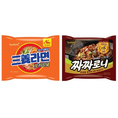 SAMYANG Ramen/Chacharoni/Packed Ramen/2-Item Set/Instant/Snack/Instant Noodle/Fast Food/Convenient/S