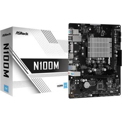 ASRock/N100M/Micro/ATX/Intel/Quad-Core/N100/Processor/DDR4