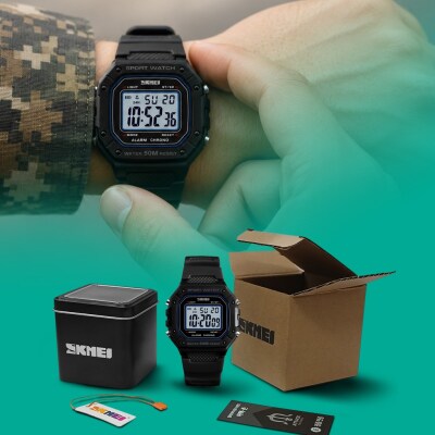 SKNEI/Official Product/Waterproof Watches/50M/Waterproof/Soldier/Men/Military Supplies/Men/Sport/Tac