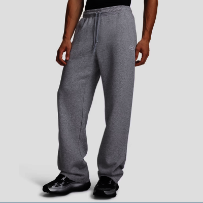 6013444-011/Gray/Men/UA/Rival/Fleece/Luggage/Wide-Leg Pants/Long Pants/Noodle/Blended Fabric/Soft/Co