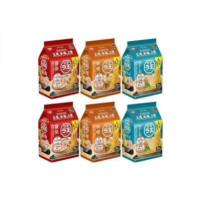 Pack/Packed Ramen/3x/2Pcs/Food/Ramyeon/Comparison