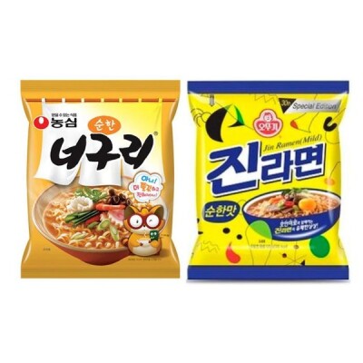 2-Item Set/Jin Ramen Mild/Packed Ramen/Snack/ELEMENTARY SCHOOL Kids/Snack/Emergency Food/Camping/53