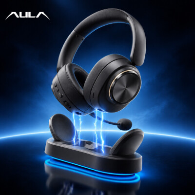 AULA/G7/Pro/V2/Gaming/Headset/3-Modes/Bluetooth/AI/Headphones/Noise-Cancelling