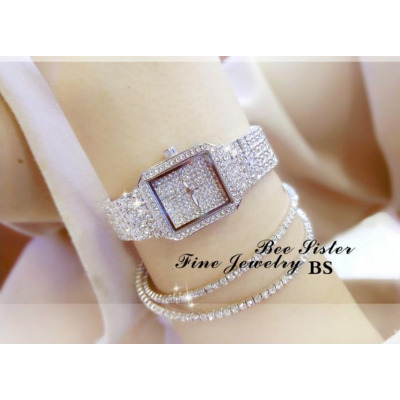 SAMARA/Fashion Watch/New Arrivals/Luxury/Cubic Zirconia/Square/Metal/Women's Watches