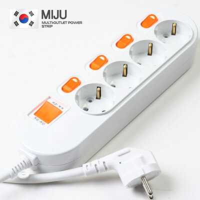 Korean/Multi Plugs/1.5M/Home Electronic Appliances/Office/Computer/Industrial/Electricity