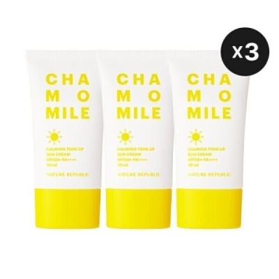 Chamomile/Tone Up/Sunscreen Cream/X/3PCS