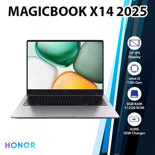 Honor MagicBook X14 2025 SSD Intel i5-13420H Windows PC Laptop (8GB+512GB/NEW)