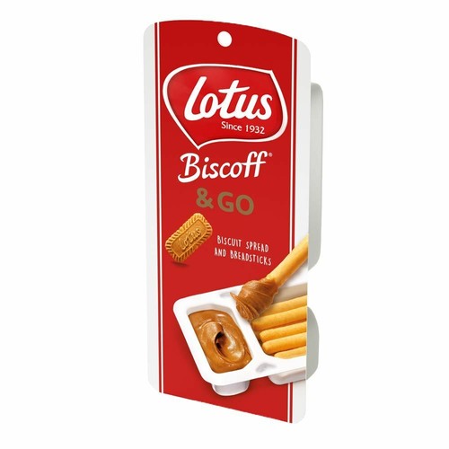 6 x Lotus Biscoff & GO - Dip, Breadsticks, Crunchy Spread, Caramelised Biscuit