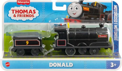 Thomas & Friends Motorized Train Donald Battery-Powered Engine with Cargo Car
