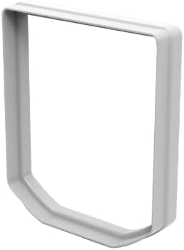 Cat Mate Cat Flap Tunnel Adapter Ring (362) - Connect the Microchip Cat Flap (360) to the Elite Wall Liner/Tunnel Section (308W), White