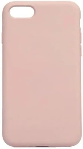 iPhone 7 Plus / 8 Plus ile Uyumlu İçi Kadife Lansman Silikon Kılıf – Kamera Korumalı, Darbe Emici, Premium Yumuşak Kapak Pudra