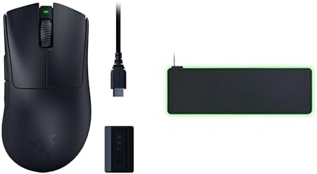 Razer DeathAdder V3 Pro + HyperPolling Wireless Dongle Bundle + Goliathus Extended Chroma