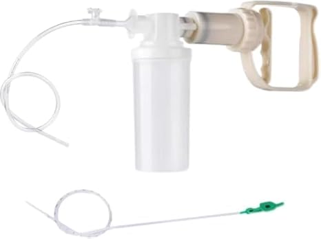 Mouthpiece Suction Pump, Portable Suction Machine, Compact Manual Oral Vaccus, Saliva Suction Device, Emergency First Aid, Home / Outdoor / Travel Manual Suction Pump + 20 Silicone Suction