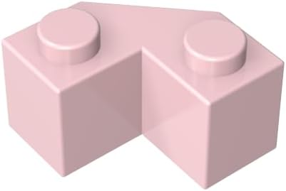 Gobricks 87620 Round Brick Wedge 2x2 Facet 50 Pieces GDS-610 Building Blocks Color:light pink