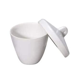 Cole-Parmer ローフォームるつぼ カバー付き 磁器 15mL