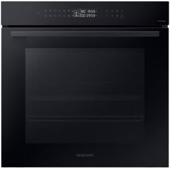 Samsung S4 NV7B42503AK/U4 Natural Steam Dual Cook Pyrolytic Oven - Black [Energy Class A+]