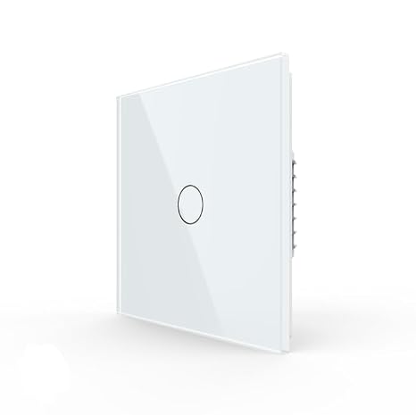 LIVOLO Zigbee Smart Touch Switch, Wall Light Panel, App Control,Wireless Smart Wall Lamp Switch with Led Backlight,Compatible with Alexa,Google Home Need Hub,No Neutral,1 Gang 1 Way (White)