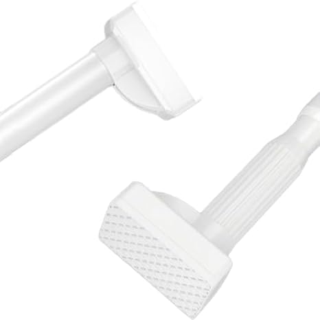 Générique Ayarlanabilir Perde Çubuğu - Ayarlanabilir Teleskopik Perde Çubuğu, Dolap, Banyo, Pencere, Kapılar için Delmeden Kurulum (Beyaz, 360-450 cm)
