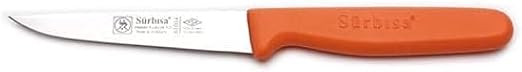 Surbısa 61004 Vegetable Fruit Knife with 11 Color Alternatives (Orange)