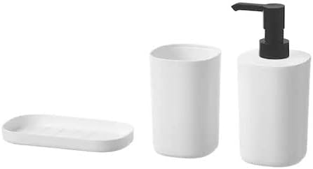 IKEA Storavan Banyo Aksesuar Seti - Sıvı Sabunluk - Katı Sabunluk - Diş Fırçalık