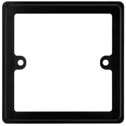 10mm Black 1‑Gang Socket Spacer/Back Box Extender – E4ALL Nexus Series