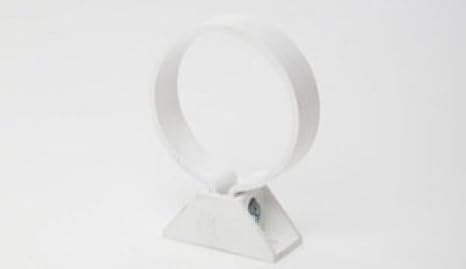 POLYPIPE RR152 White Pipe Clip and Backplate for 68mm Round downpipe (Pack of 2)