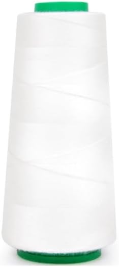 3000Yards Polyester Sewing Thread White Thread for Embroidery/All Sewing Purpose Hand and Machine