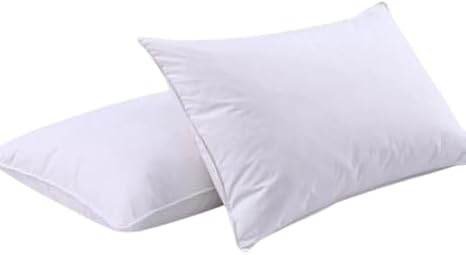 Foam & Upholstery Warehouse 2-Pack Hotel Quality Bounce Back Pillows - Extra Filled with Premium Down & Hollowfiber Blend for Superior Comfort, Plush Support & Long-Lasting Loft