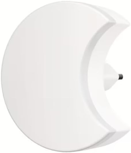 Akıllı LED Gece Lambası, Ay Şeklinde Duvar Lambası, Otomatik Işık Sensörlü, Sıcak Beyaz, Plastik, Fişle Çalışan, Yatak Odası Koridor Banyo için, 2 Adet [Enerji Sınıfı A+++]
