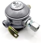 Fixed Caravan & Motorhome Bulkhead Gas Regulator 90° - 8mm Outlet