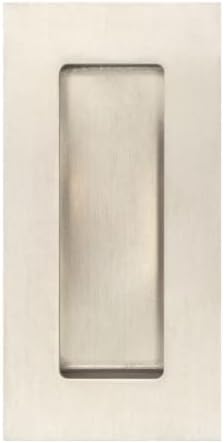 Ironmongery Solutions® Stainless Steel Flush Pulls 100 x 50mm Recessed Cabinet Door Drawer Handles for Sliding Doors Furniture Fixings Included (Satin Stainless Steel)