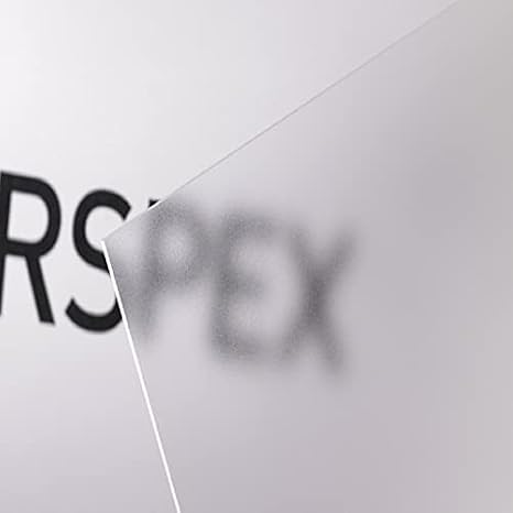 3mm Perspex Single Sided Frosted Gloss Acrylic Plastic Sheet 13 Sizes to Choose (297mm x 210mm / A4)