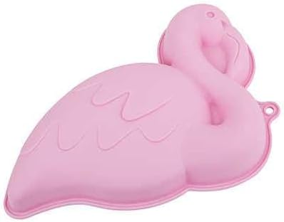 TANTİTONİ-Açik Pembe Flamingo Şekilli Silikon Kek Kalibi