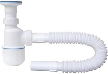 Körüklü Tahliye Taslı Lavabo Evye Sifonu - Depolu Lavabo Evye Gider Borusu