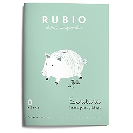 0 Escritura RUBIO (preescritura) | Preescritura con puntos, dibujos y grecas | +3 años