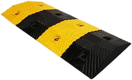 Portable Rubber Speed Bump - Durable Roll-Proof Traffic Control Ramp for Roads, Parking Lots & Neighborhoods - Heavy Duty Vehicle Safety Solution