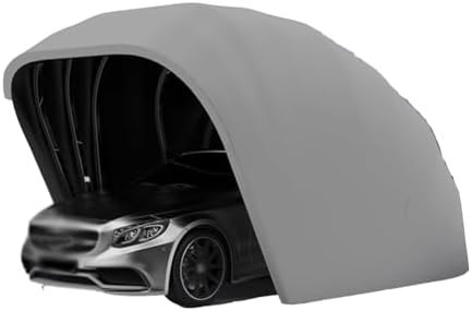 Carport Canopy - Foldable Retractable Awning, Semi-Automatic Durable Shelter, Mobile Folding Garage, 5.5m x 2.5m x 2.3m