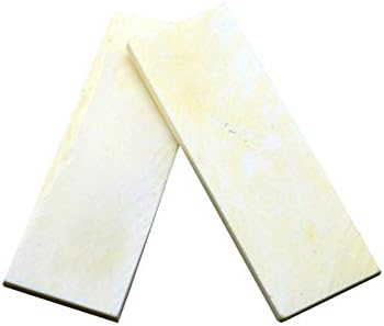 RECHERE 2PCS Bovine bone Knife Handle Scales Slabs for Sword Knives Making 8.5x3x0.5cm