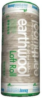 1x Insulation Loft Roll Knauf Earthwool 150mm Thickness, 9.18m2 Per Roll Combi Cut