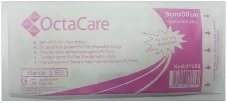 Octacare Şeffaf PU Film Yara Örtüsü 9cmx30cm