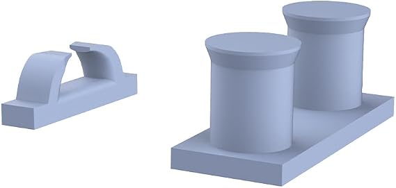 MRY-SFW XJCG700231 1/700 Model Upgrade Parts USN Battleship War Ships Bitts Set&Deck Mooring Pipe 导缆孔*30 缆绳桩*40