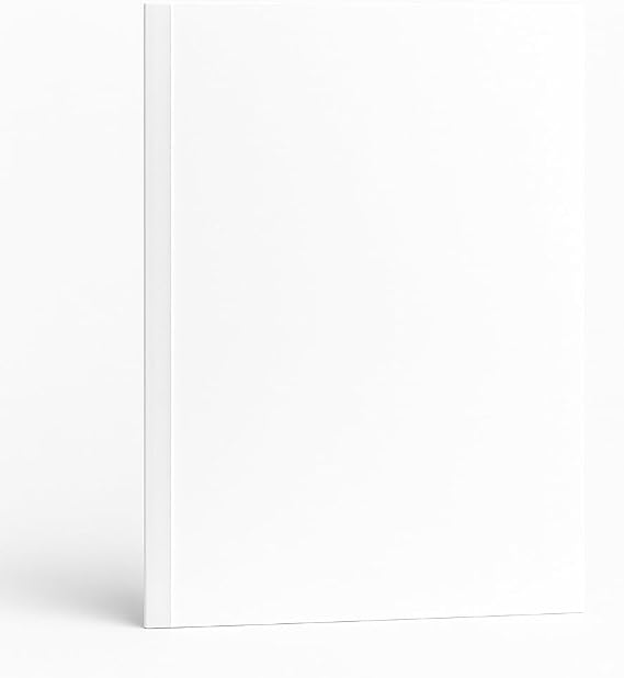 A4 White Thermal Covers, 12mm, Clear Front, Leathergrain Back, Pack of 50